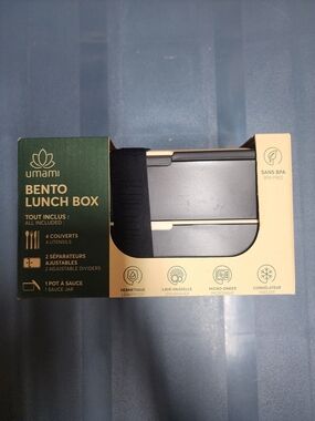 Umami Bento Lunch Box - Charcoal Gray